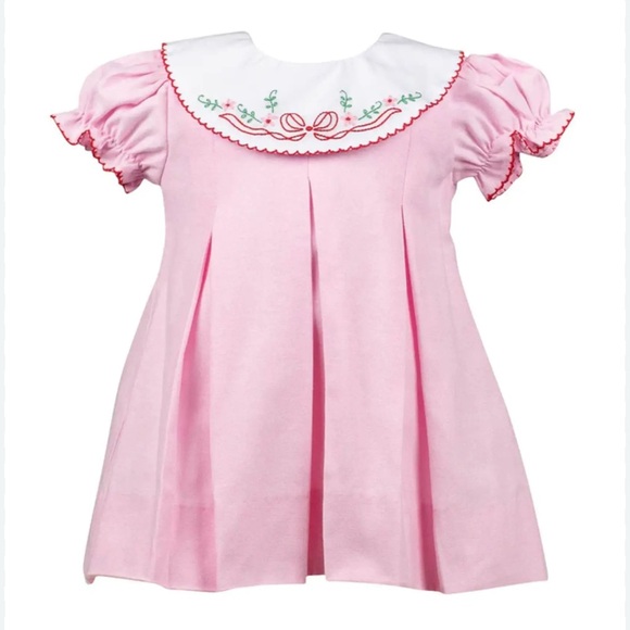 The Proper Peony Other - The Proper Peony - NWT - Paulina Pink/Red Bow Dress - Size: 5T